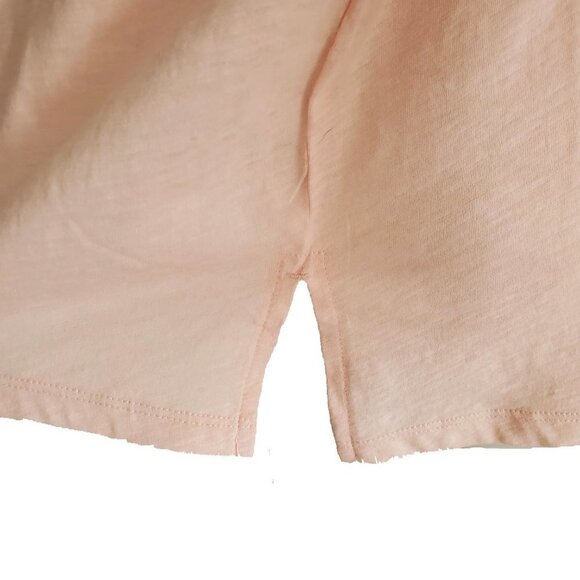 NWT - Lou & Grey Peach 100% Cotton Oversized Drop Shoulder Long Sleeve Tee XS - Picture 5 of 14